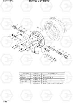 4150 TRAVEL MOTOR (2/2) R125LCR-9A, Hyundai