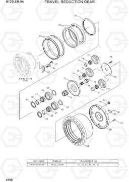 4160 TRAVEL REDUCTION GEAR R125LCR-9A, Hyundai