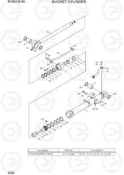 4220 BUCKET CYLINDER R125LCR-9A, Hyundai