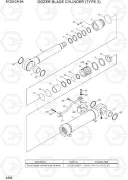 4235 DOZER BLADE CYLINDER (TYPE 2) R125LCR-9A, Hyundai