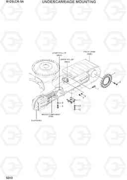 5010 UNDERCARRIAGE MOUNTING R125LCR-9A, Hyundai