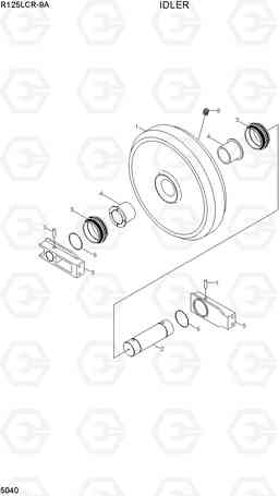 5040 IDLER R125LCR-9A, Hyundai