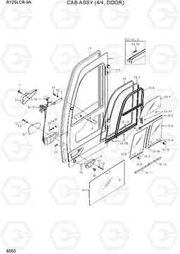 6050 CAB ASSY (4/4, DOOR) R125LCR-9A, Hyundai