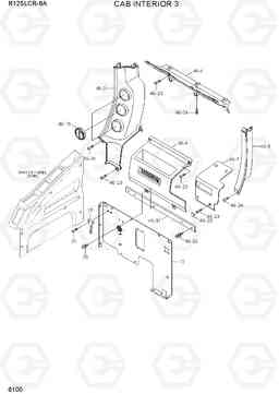 6100 CAB INTERIOR 3 R125LCR-9A, Hyundai