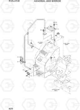 6270 HANDRAIL AND MIRROR R125LCR-9A, Hyundai