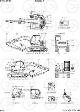 8100 DECALS R125LCR-9A, Hyundai