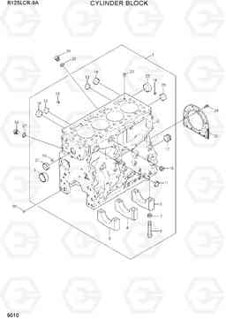 9010 CYLINDER BLOCK R125LCR-9A, Hyundai