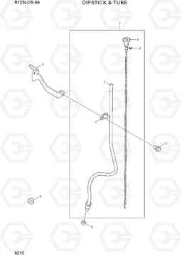 9210 DIPSTICK & TUBE R125LCR-9A, Hyundai