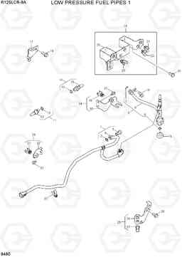 9480 LOW PRESSURE FUEL PIPES 1 R125LCR-9A, Hyundai