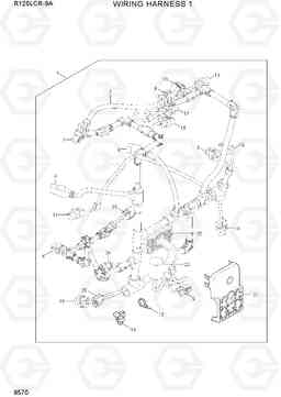 9570 WIRING HARNESS 1 R125LCR-9A, Hyundai
