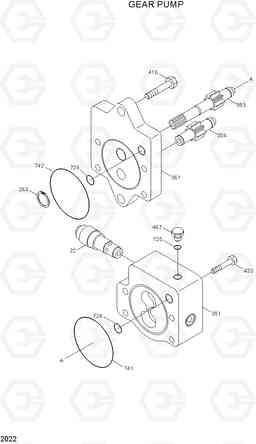 2022 GEAR PUMP R130LC, Hyundai