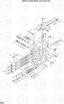 2090 MAIN CONTROL VALVE(1/2) R130LC, Hyundai