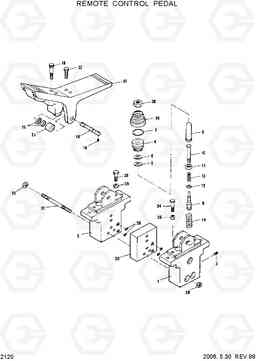 2120 REMOTE CONTROL PEDAL R130LC, Hyundai