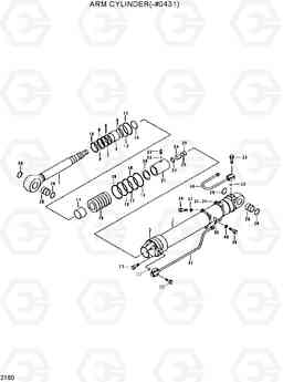 2160 ARM CYLINDER(-#0431) R130LC, Hyundai