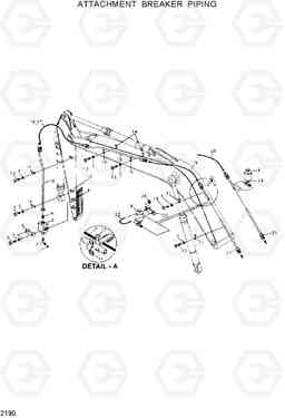 2190 ATTACHMENT BREAKER PIPING R130LC, Hyundai