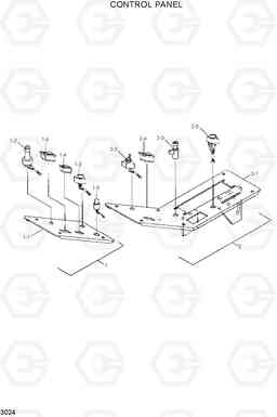 3024 CONTROL PANEL R130LC, Hyundai