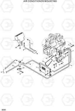 3030 AIR CONDITIONER MOUNTING R130LC, Hyundai