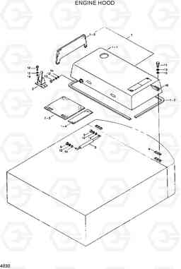 4030 ENGINE HOOD R130LC, Hyundai
