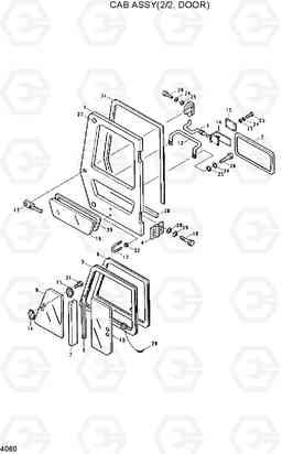 4060 CAB ASSY(2/2, DOOR) R130LC, Hyundai