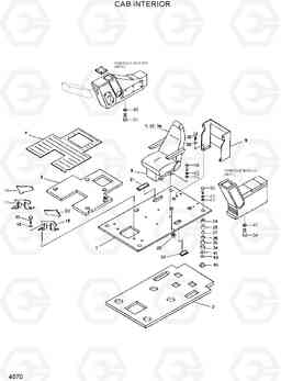 4070 CAB INTERIOR R130LC, Hyundai