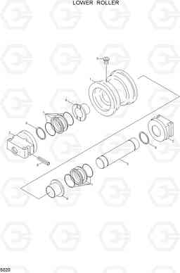 5020 LOWER ROLLER R130LC, Hyundai