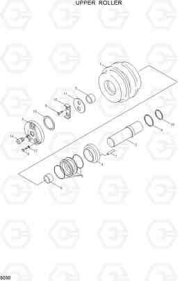 5030 UPPER ROLLER R130LC, Hyundai