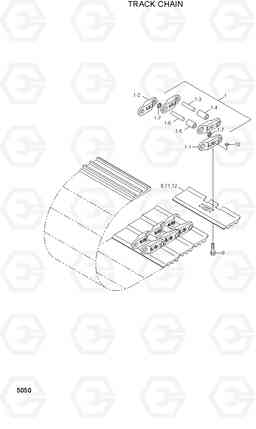 5050 TRACK CHAIN R130LC, Hyundai