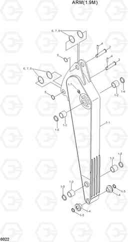 6022 ARM(1.9M) R130LC, Hyundai