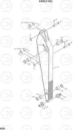 6026 ARM(3.0M) R130LC, Hyundai