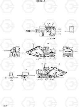 7020 DECALS R130LC, Hyundai