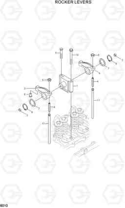 8010 ROCKER LEVERS R130LC, Hyundai