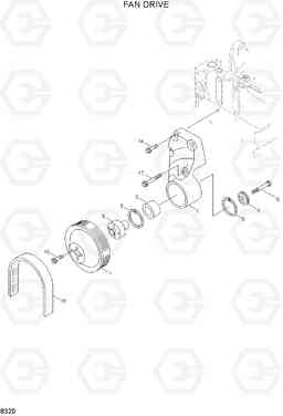 8320 FAN DRIVE R130LC, Hyundai