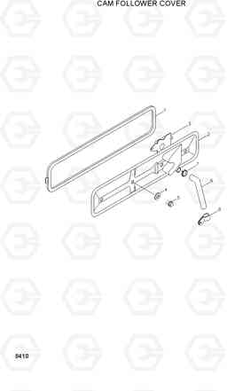 8410 CAM FOLLOWER COVER R130LC, Hyundai