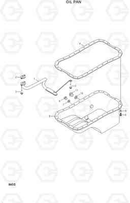 8450 OIL PAN R130LC, Hyundai