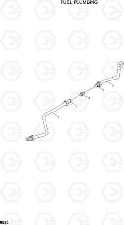 8530 FUEL PLUMBING R130LC, Hyundai