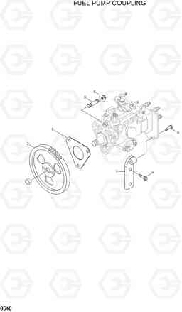 8540 FUEL PUMP COUPLING R130LC, Hyundai