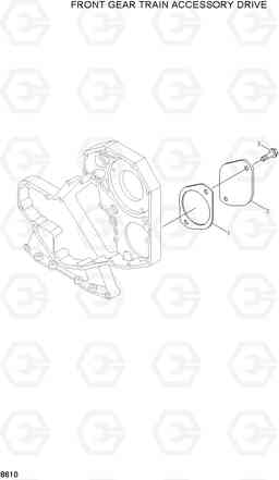 8610 FRONT GEAR TRAIN ACCESORY DRIVE R130LC, Hyundai
