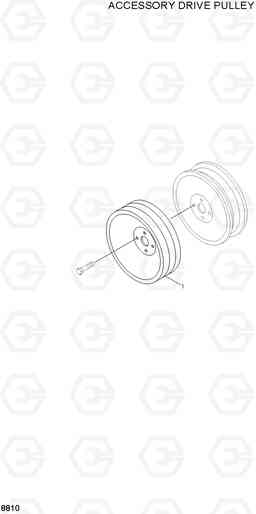 8810 ACCESSORY DRIVE PULLEY R130LC, Hyundai