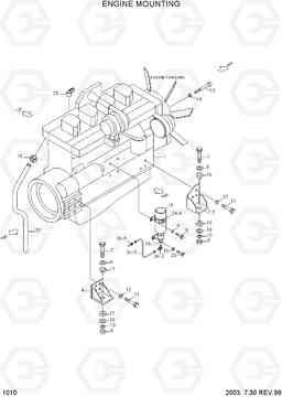 1010 ENGINE MOUNTING R130LC-3, Hyundai