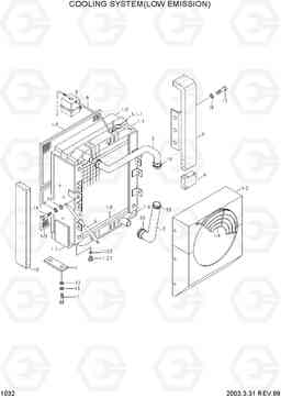 1032 COOLING SYSTEM(LOW EMISSION) R130LC-3, Hyundai