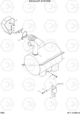 1050 EXHAUST SYSTEM R130LC-3, Hyundai