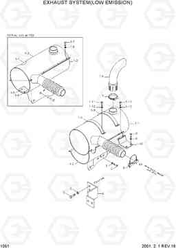 1051 EXHAUST SYSTEM(LOW EMISSION) R130LC-3, Hyundai