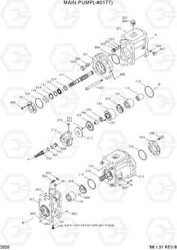 2020 MAIN PUMP(-#0177) R130LC-3, Hyundai