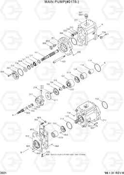 2021 MAIN PUMP(#0178-) R130LC-3, Hyundai
