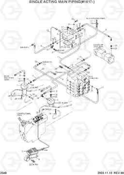 2048 SINGLE ACTING MAIN PIPING(#1617-) R130LC-3, Hyundai