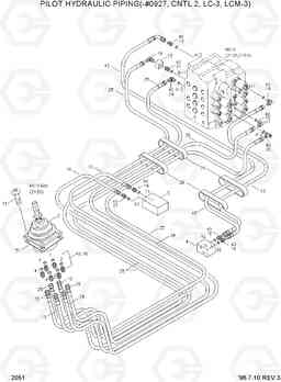 2051 PILOT HYD PIP(-#0927,CNTL 2, LC-3,LCM-3) R130LC-3, Hyundai