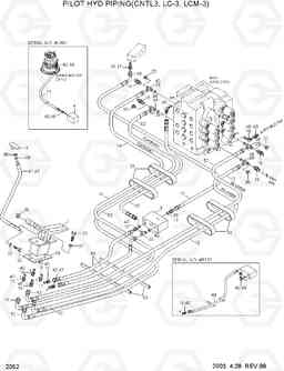 2052 PILOT HYD PIPING(CNTL 3, LC-3, LCM-3) R130LC-3, Hyundai