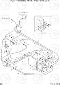 2056 PILOT HYDRAULIC PIPING(-#0927,R130LC-3) R130LC-3, Hyundai