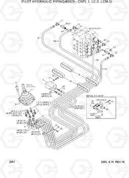 2057 PILOT HYD PIP(#0928-, CNTL 1,LC-3,LCM-3) R130LC-3, Hyundai