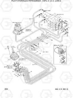 2058 PILOT HYD PIP(#0928-, CNTL 2,LC-3,LCM-3) R130LC-3, Hyundai